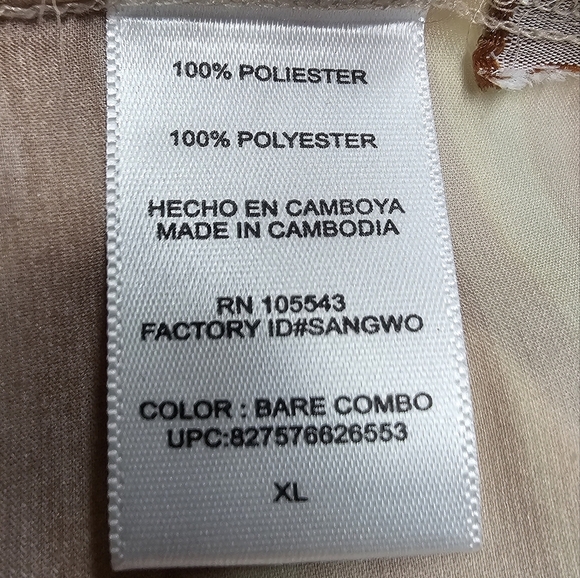 Daisy Fuentes Short Sleeve Round Neck Flowy Top Size XL - Picture 7 of 12